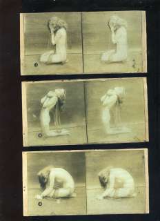 Set 15 Risque Stereoviews LADY IN CHAINS The Beauty Slave Used in 