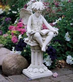 Studious Reading Fairy Garden Sculpture Home Statue  