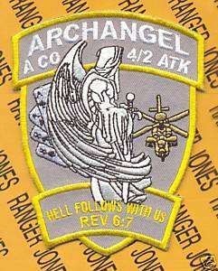 US ARMY A 4 2 Attack Aviation Korea ARCHANGEL patch  