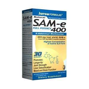   400 mg SAM e each Size 30 Enteric Coated Tablets in Foil Blister Pack