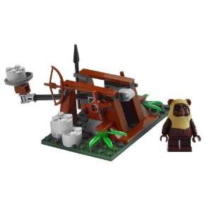 Lego Ewok Paploo with Firing Catapult (Loose) Star Wars 