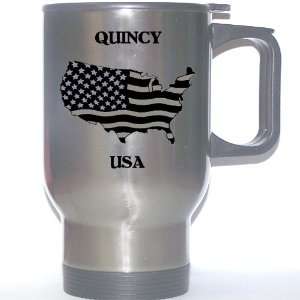 US Flag   Quincy, Massachusetts (MA) Stainless Steel Mug 