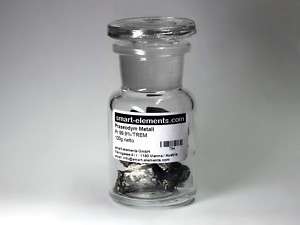 100 grams Praseodymium metal clean pieces under argon  