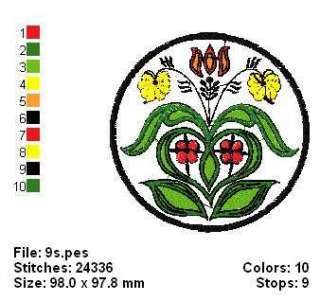 THERE ARE 25 BEAUTIFUL ALL ORIGINAL MACHINE EMBROIDERY DESIGNS IN 