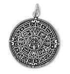 Sterling Silver Antique Design AZTEC Calendar