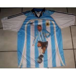  ARGENTINA TEVEZ  SOCCER JERSEY (ONE SIZE   LARGE) Sports 