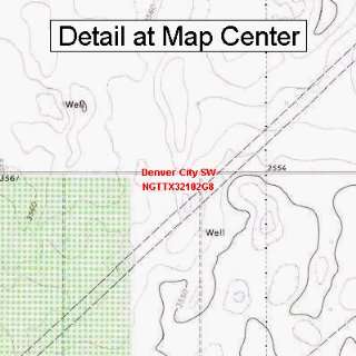  USGS Topographic Quadrangle Map   Denver City SW, Texas 