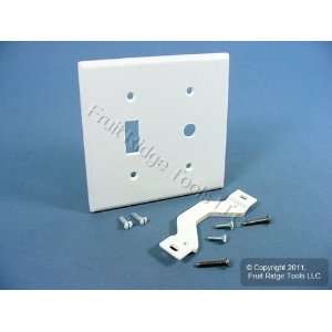   White Phone Cable Outlet Wallplate Telephone Switch Cover 88077
