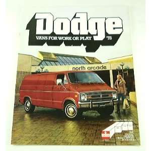  1978 78 DODGE VAN BROCHURE B100 B300 B200 