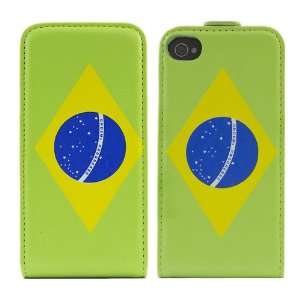  iTALKonline WORLD FLAG GREEN BLUE BRAZIL BRASIL FlipMatic 
