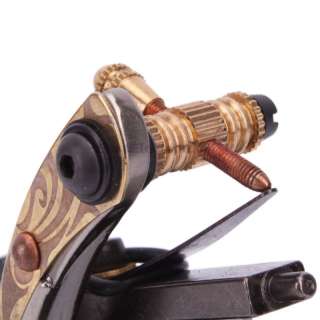 Cast Iron Tattoo Machine Liner Shader Gun + Light Bulb  