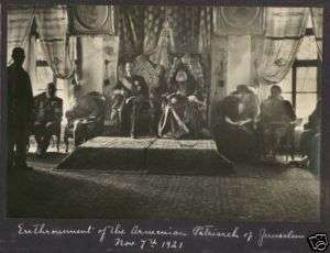 Enthronement Armenian Patriarch of Jerusalem Nov 1921  