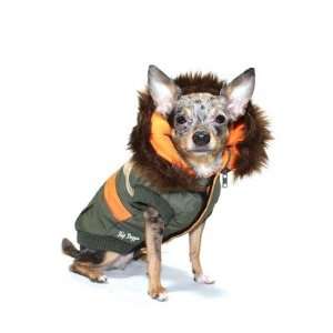  Hip Doggie HD 5OUSV2 Urban Ski Dog Vest Version 2 in Olive 