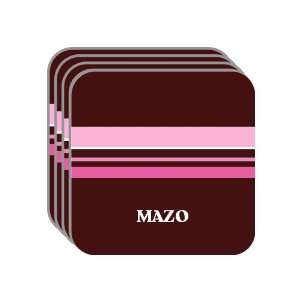 Personal Name Gift   MAZO Set of 4 Mini Mousepad Coasters (pink 