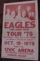 THE EAGLES 1979 70S CONCERT POSTER don henley joe walsh Pittsburgh Pa 