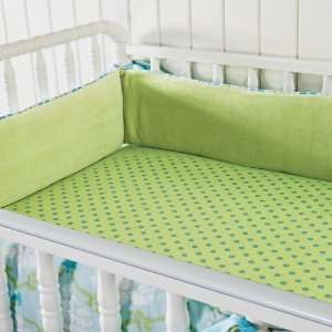  Polka Dot Turq Crib Sheet Baby