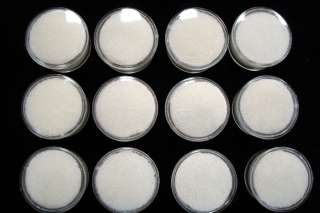 12 Gem Jars White Foam Inserts Display Your Gem Stones  