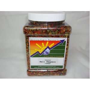Mother Earth Dried Mixed Red and Green Bell Peppers (One Full Quart 