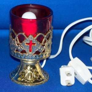    Electric VOTIVE Candle Holder Stand   cross 