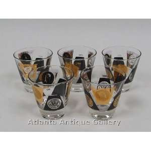  Set of 5 Cordials with Coins and Dates