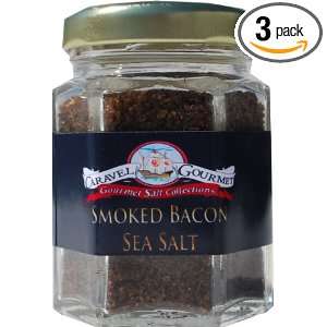 Caravel Gourmet Fine Sea Salt, Smoked Bacon, 5 Ounce (Pack of 3)