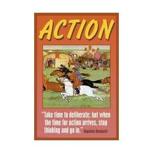  Action 12x18 Giclee on canvas