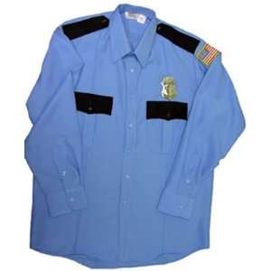 Reno 911 two tone blue shirt