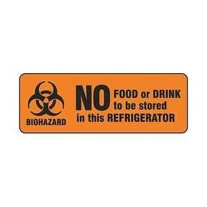 Biohazard Sign,3 1/2 X 10in,bk/orn,al   BRADY  Industrial 