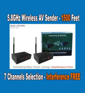 8G 7CH Wireless AV Sender,Interference FREE  1500feet  