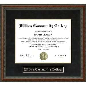  Wilkes Community College Diploma Frame