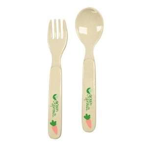  Plant Fiber Fork / Spoon in Natural Baby