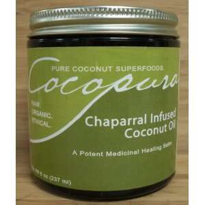   Raw Organic Chaparral Infused Coconut Oil
