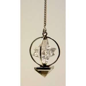   and Sterling Silver Pendulum with Pyramid Point 