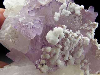 Purple Fluorite, Celestite, and Strontianite, Tule, Mexico  