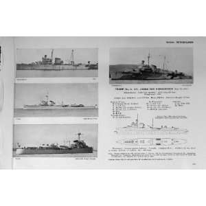  1953 54 Ships Heemskerck Tromp Dolfijn Van Galen WW1