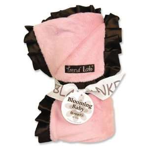  Pink and Brown Receiving Blanket Baby