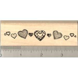  Heart Border Rubber Stamp Arts, Crafts & Sewing