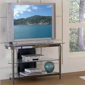  Steve Silver Abbey AB900TVX   46 Glass Top TV Stand