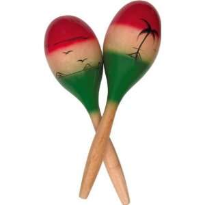  Grover/Trophy Maracas Colored Wood, Large Musical 