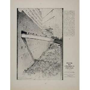  1932 Original Print Ad Bank of America Steamship Dock 