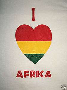 Love Africa T Shirt rasta reggae new NWOT L XL 1X at5  