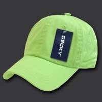 960   Washed Cotton Polo Caps, Lime