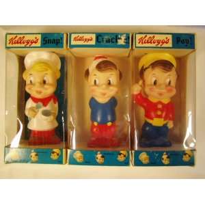  Kelloggs Snap, Crackle, & Pop Complete Set. Toys 