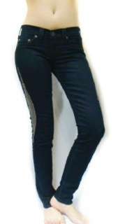 NWT TRUE RELIGION Womens Casey Steel Pannel Super Skinny T Jeans Body 