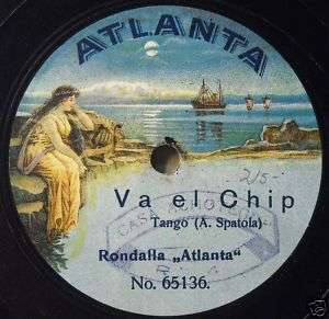 RONDALLA Atlanta 65133/6 Va El Chip TANGO 78 RPM  