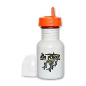  Sippy Cup Orange Lid US Air Force with Planes and Fighter 