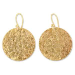  Gold vermeil dangle earrings, Summer Sun Jewelry
