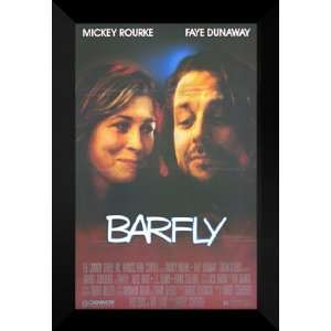  Barfly 27x40 FRAMED Movie Poster   Style A   1987