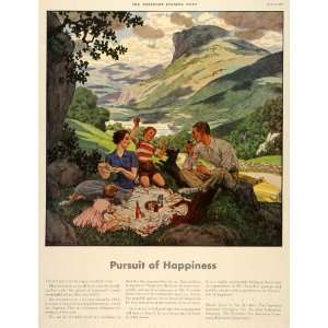  1937 Ad Pursuit Happiness Travelers Insurance Company 