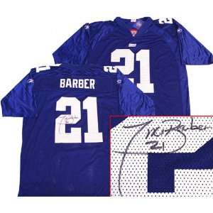 Tiki Barber New York Giants Autographed Home Jersey